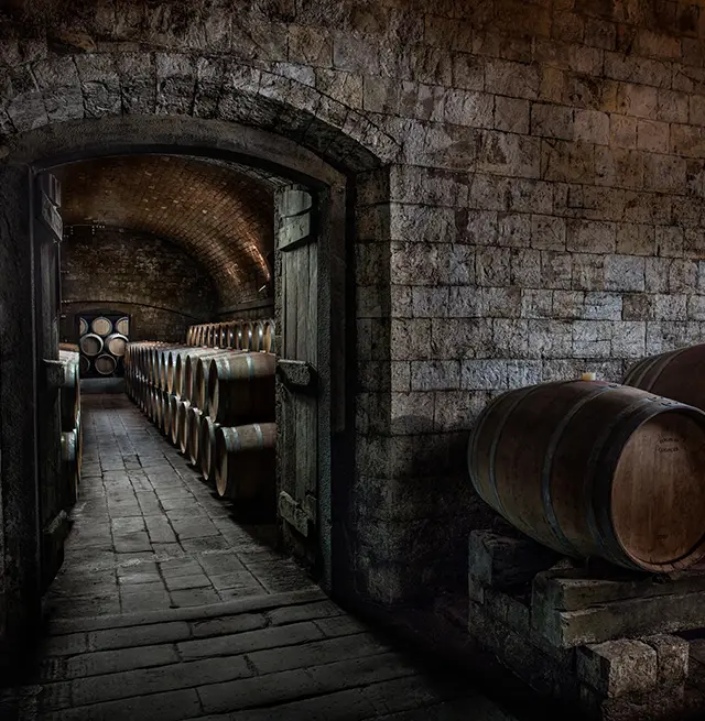The cellars at Badia a Passignano (mobile).